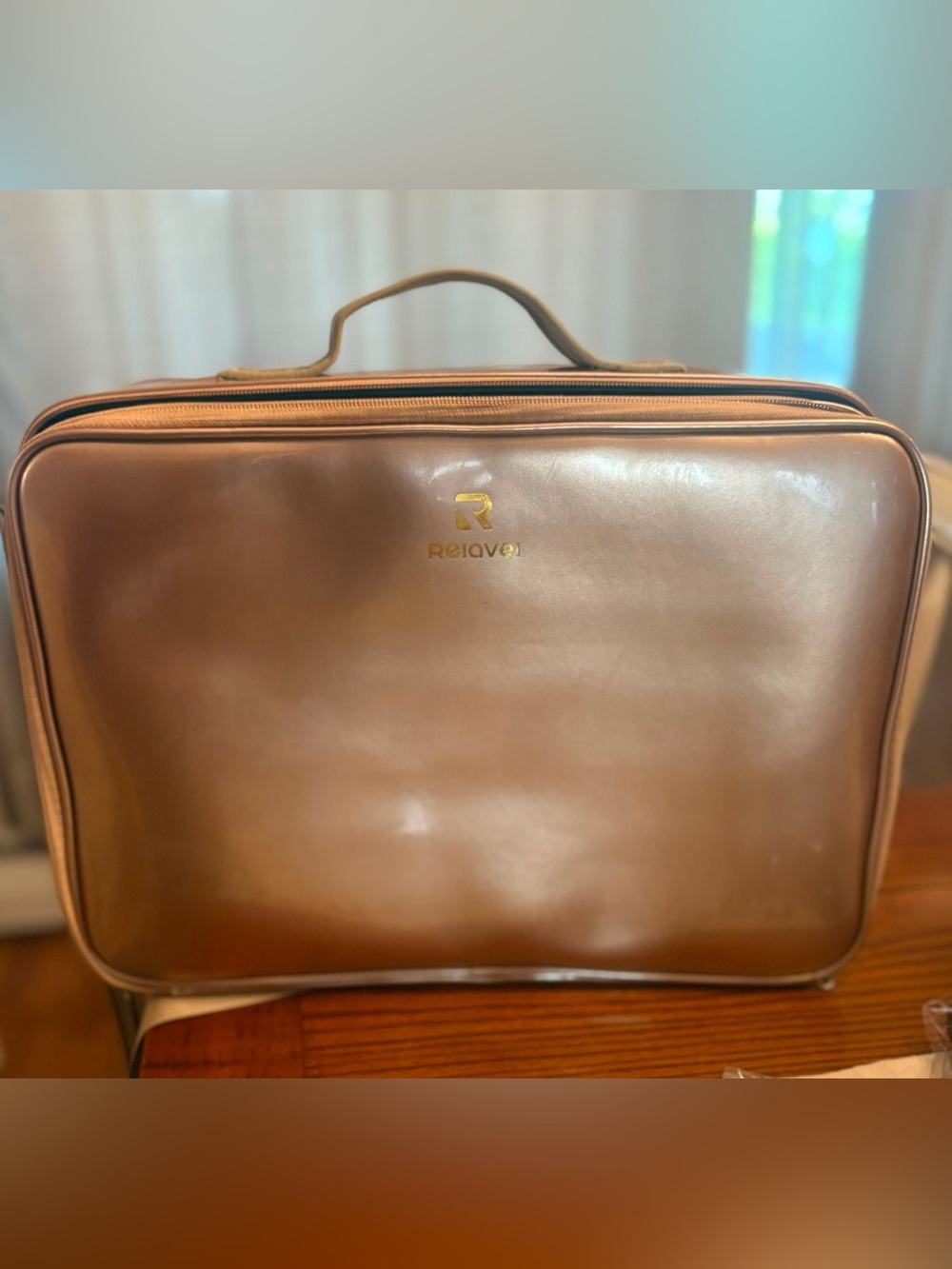 XL Relavel Travel Makeup Case rose gold